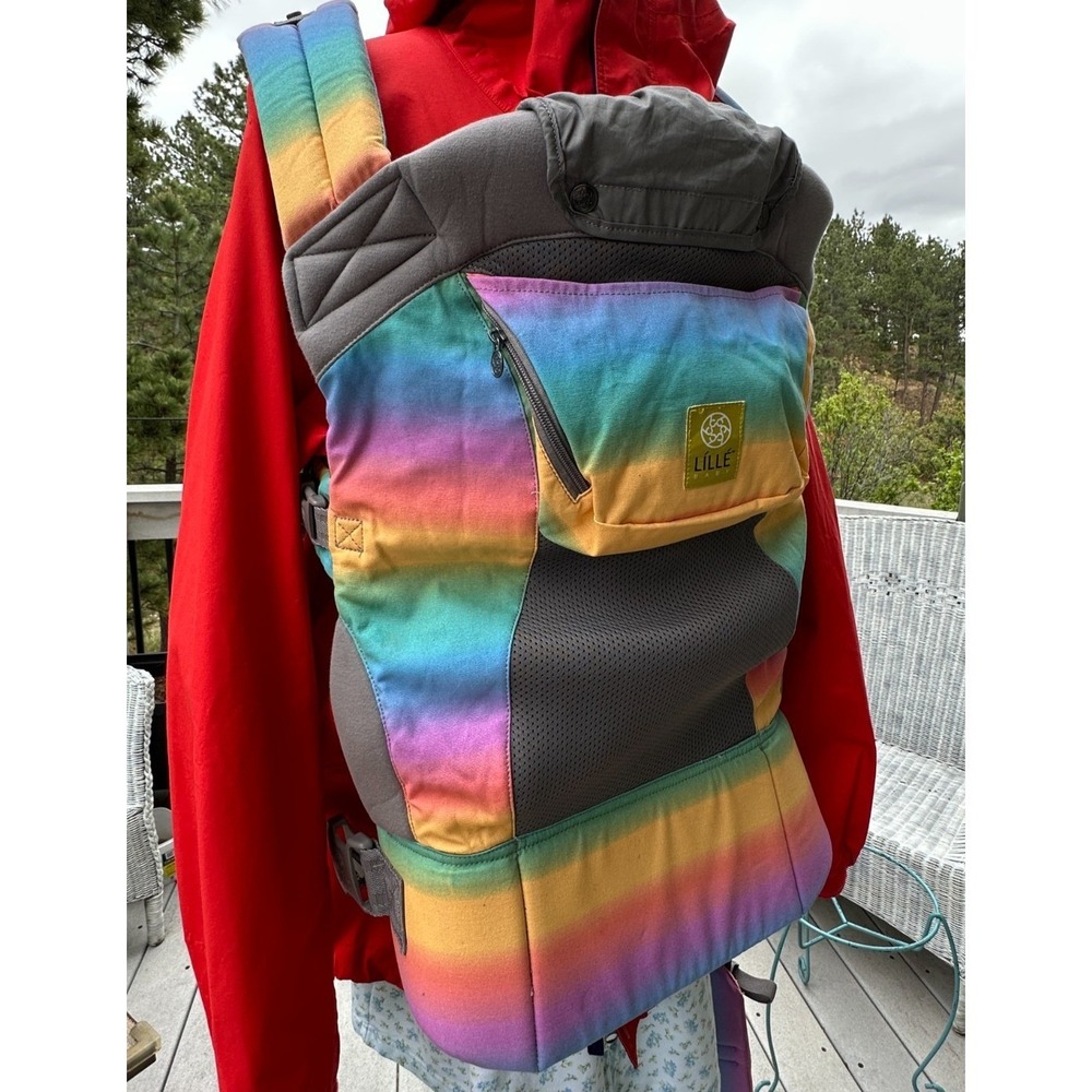 RARE Rainbow LilleBaby Carryon Airflow DLX Carrier Toddler Baby MYSTIC Pride - Picture 7 of 16